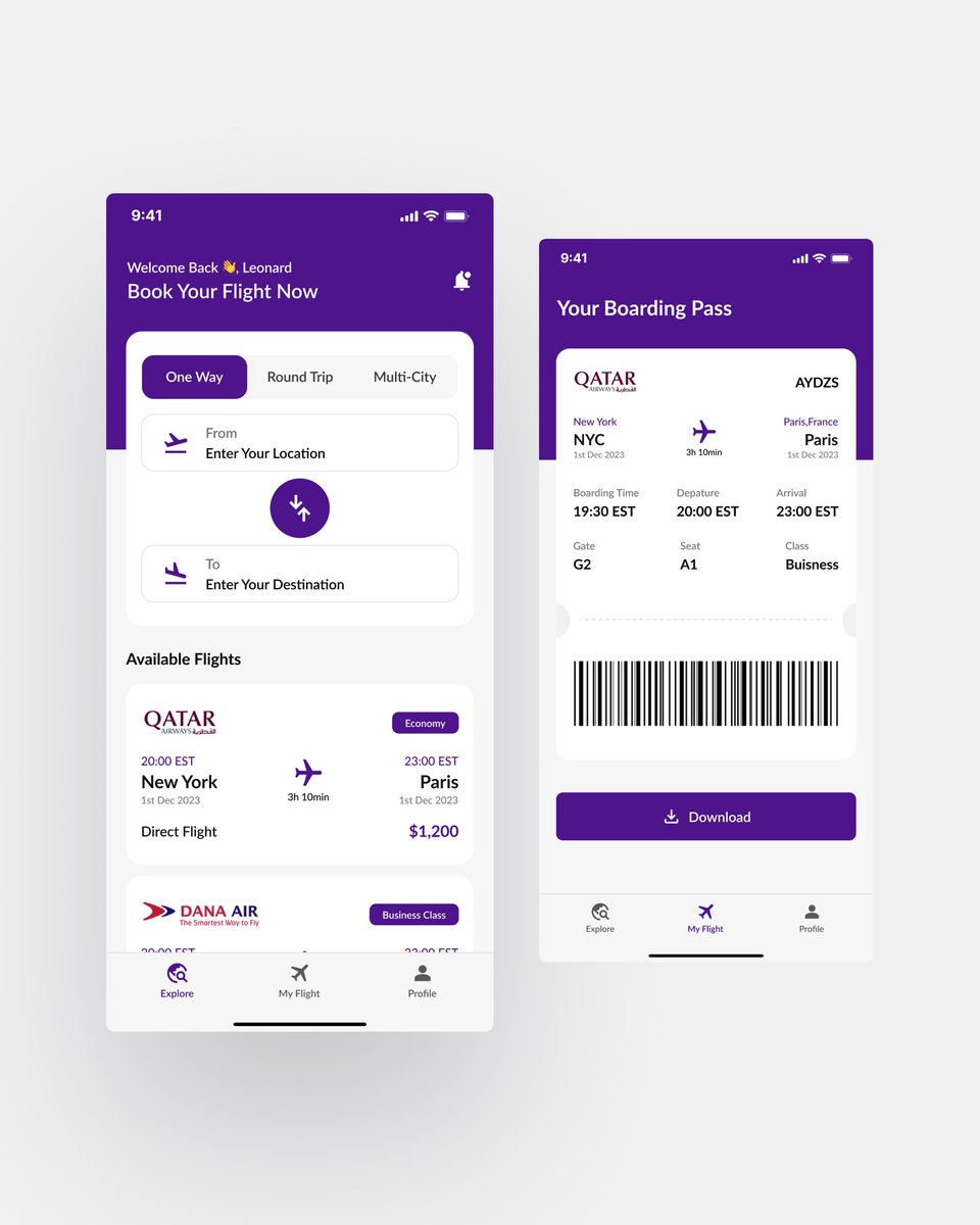 _Leonardvictor's tweet photo. UI Exploration: Flight booking App ✨
#UI #uidesign #UX #uxdesign #uiexploration #design #uiuxdesignUI https://t.co/z0tfXuWfKF