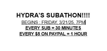 DOING ANOTHER SUBATHON OVER SPRING BREAK SO IMMA BE BALLIN OUT AND HANGING OUT ON STREAM WITH THE HOMIES, RTS APPRECIATED. COME STOP BY AND VIBE, THE STREAM GRIND IS BACK