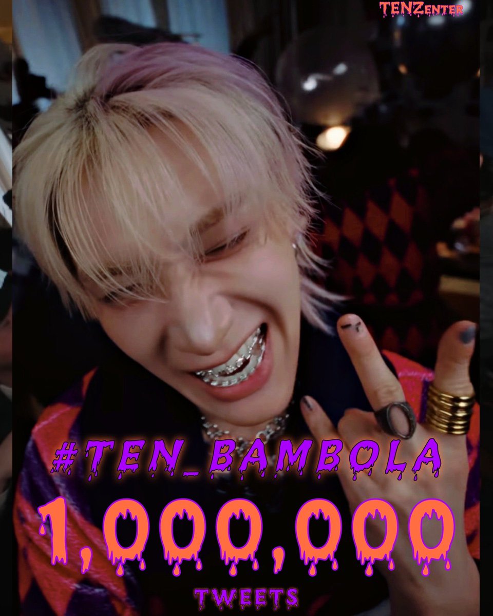 1,000,000 tweets! 🔥 
#TEN_BAMBOLA 

Weล์ did it, The 4th hashtag with 1M tweets.

พวกเราล์มีแฮชแท็กที่ 4 พร้อมด้วยยอดทวีตที่มากกว่า “1,000,000” ทวีต อย่างเป็นทางการค่ะ 💜🎉
 
เดือนที่3 ของปี2025 10vely จัดให้ไปเลยล้านแตก 2 แฮชแท็ก 10 10 10 !💪🏻

#เตนล์ #TEN #TENLEE #李永钦 #テン