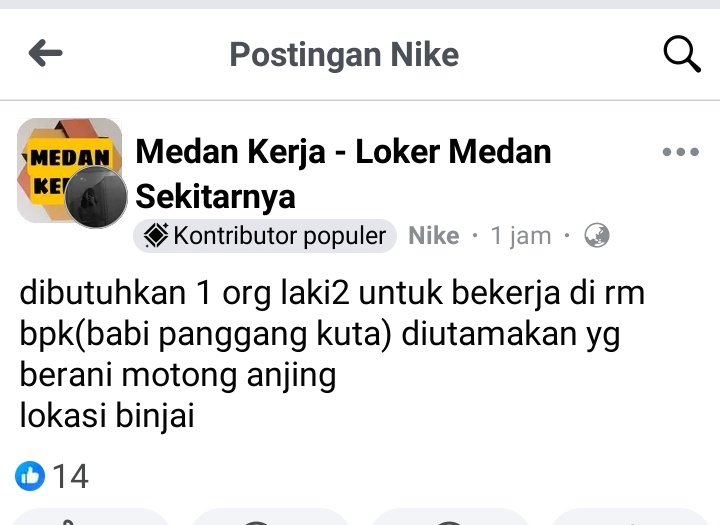 O8O22OO1's tweet photo. kerakusan apa demi duit nih? anjing kok dikonsumsi. amit amit https://t.co/HgbUw16puZ