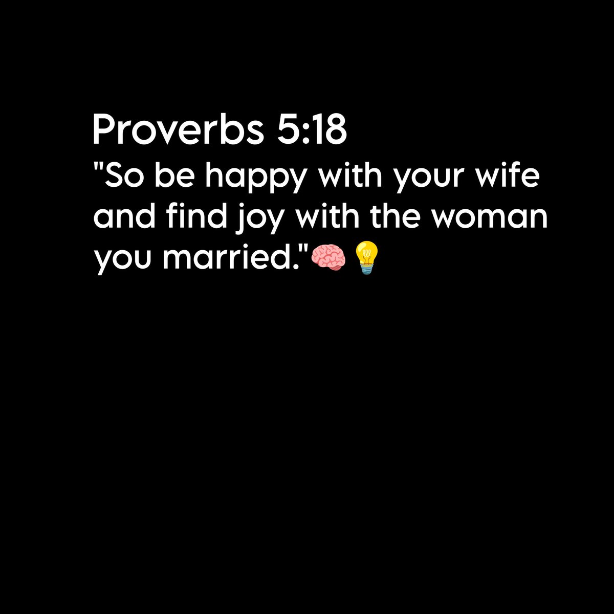 EmyrichTk48878's tweet image. Love your wife 🧠💡 
#Wisdom #Marriage #learnfromproverbs