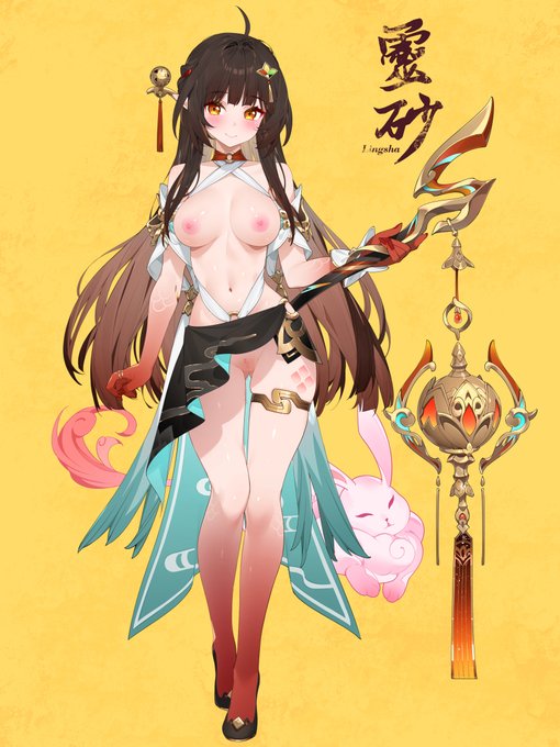 Lingsha 霊砂 🐰
Y-you've seen enough already…? Y-you can't keep staring… Don't… don't you dare push your luck…!
-
「あ、あんた……もう十分見たでしょ……? も、もうこれ以上はダメ…… い、いい加減にしないと……!」 