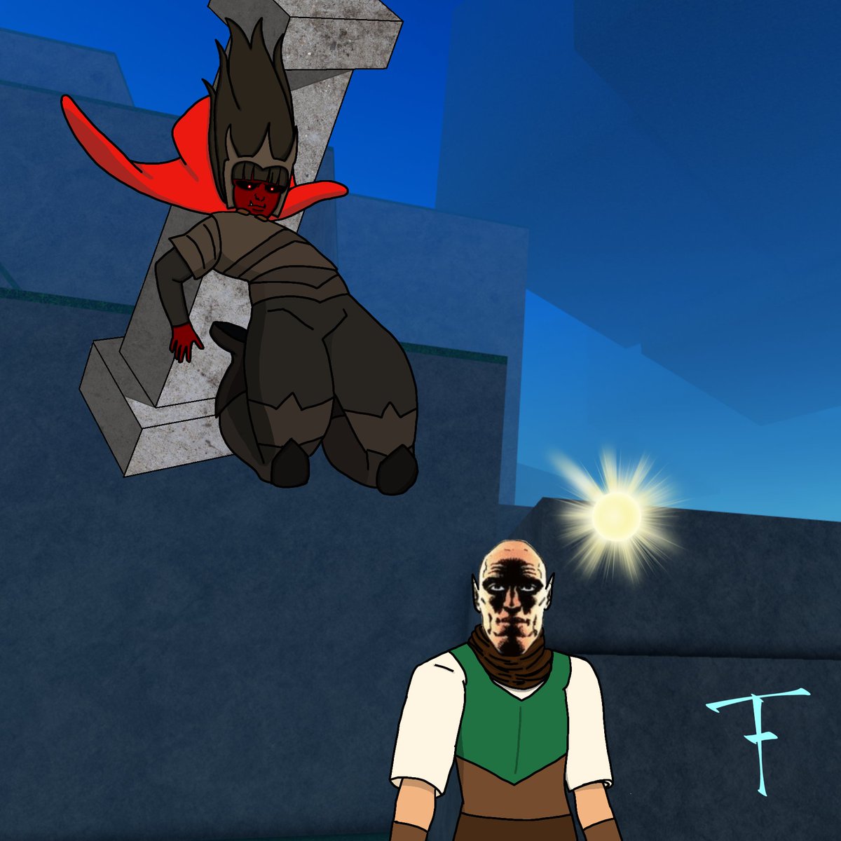 Tealthethird's tweet image. When the rando gets the golden fairy 🗿 #runeslayer #roblox