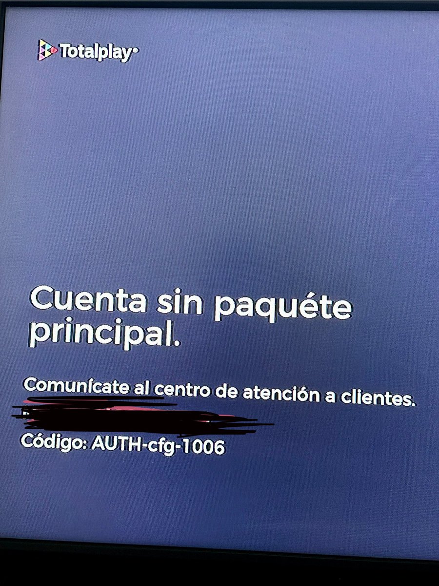 FERVENEGASPLAZA's tweet photo. @totalplaymx cuanto falta para restablecer el servicio. https://t.co/oHgvRwgJ58