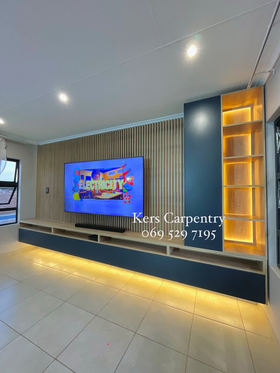 KersCarpentry's tweet photo. F L O A T I N G  T V  U N I T

Sleek, sophisticated and designed for entertainment.

Get in touch with us:
📞069 529 7195
WhatsApp: 069 529 7195
Facebook: Kers carpentry
Tik Tok: Kers_carpentry
Instagram: Kers__carpentry 
Email: Info@kerscarpentry.co.za

#livingroom #moderndesign https://t.co/9wMA7jccEP