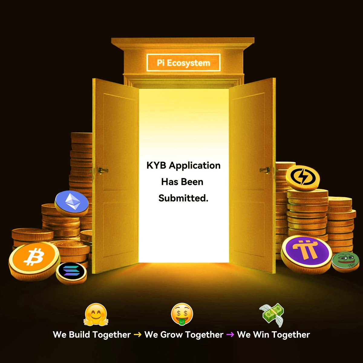 📢Great News, Dear Pioneers!
🟡#PIJSwap has officially completed the #KYB application for #PiNetwork and is now awaiting the next stage of deeper integration with #PiNetwork! 
During the #KYB application process, we noticed #PiNetwork paid particular attention to two important