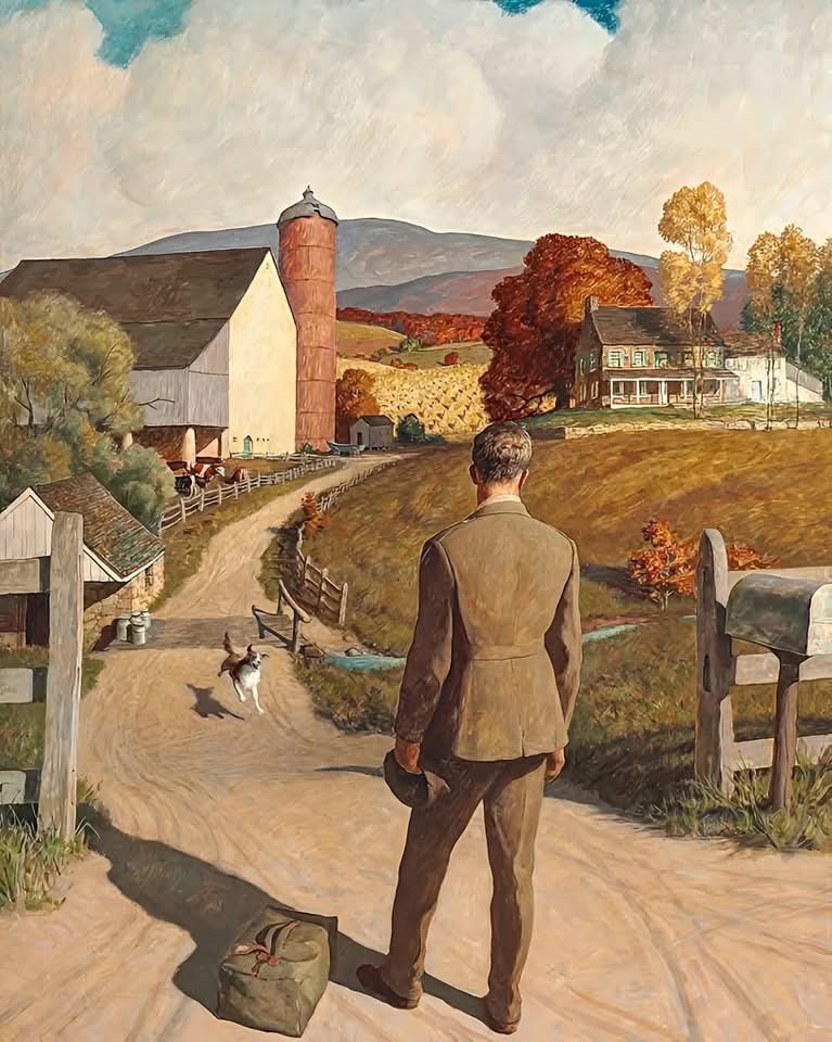 La bienvenida, 1945. óleo sobre lienzo Newell Convers Wyeth