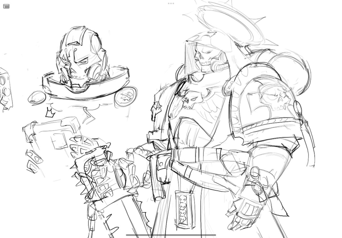 KASHTANART1's tweet photo. I finally chose a legion for a chaplain. He's a black templar now. ✍️✍️✍️ https://t.co/ziiSPTtbFC