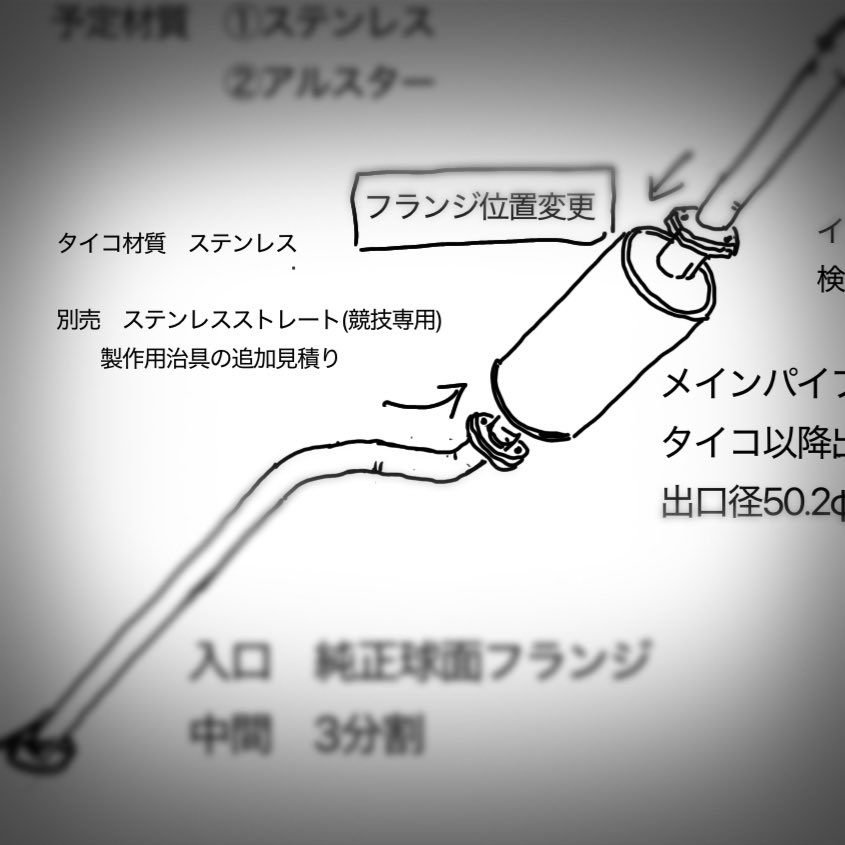 【続報】トゥディJA4オリジナルマフラー開発でご要望のストレートパイプも追加にて治具製作して頂いております‼︎競技用として本体マフラーと別売での設定になると思います♪しかしどんどん製作費追加なっていってしまってるが大丈夫かな…💦