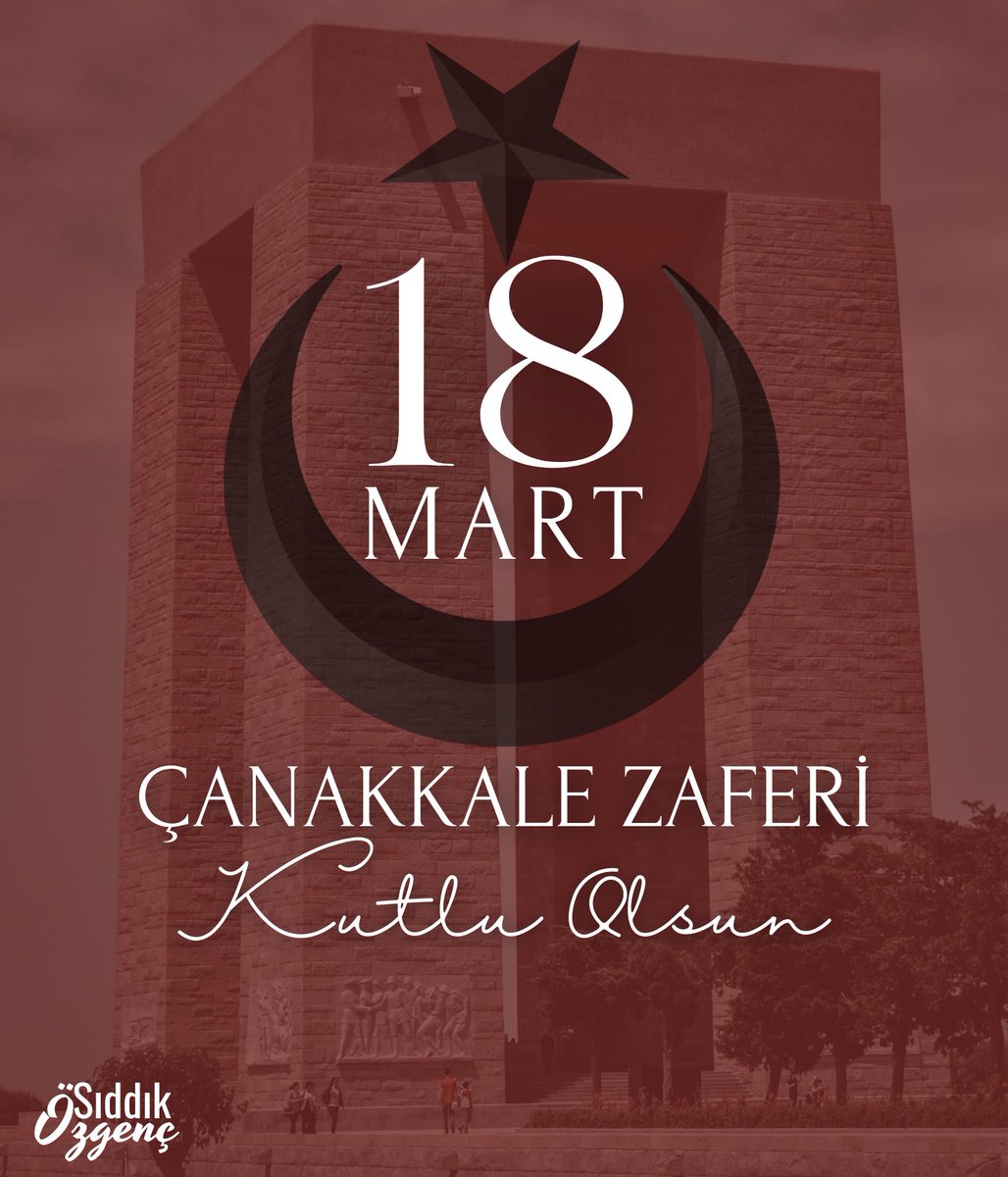 #18Mart 1915, bir destanın yazıldığı gün! Çanakkale Zaferi, vatan uğruna canını feda eden kahramanlarımızın bizlere bıraktığı en büyük mirastır. 

Başta Gazi Mustafa Kemal Atatürk olmak üzere tüm şehitlerimizi rahmet ve minnetle anıyoruz. 

#ÇanakkaleGeçilmez
