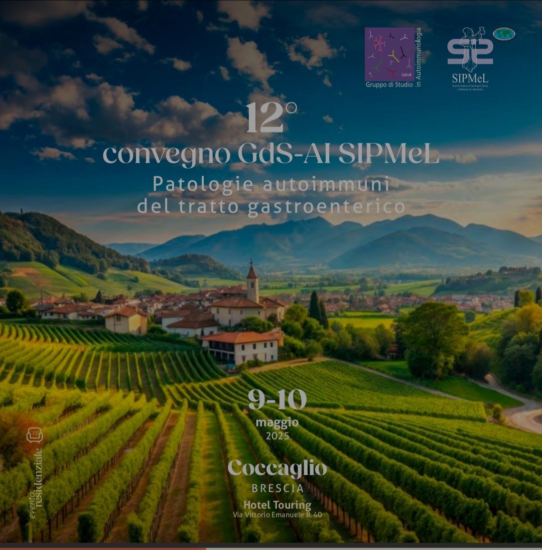 Crohnonlus's tweet photo. Convegno GdS-AI #SIPMeL
#Patologie autoimmuni del tratto gastroenterico

9-10 Maggio #Coccaglio #Brescia https://t.co/EQ15IAqW3K