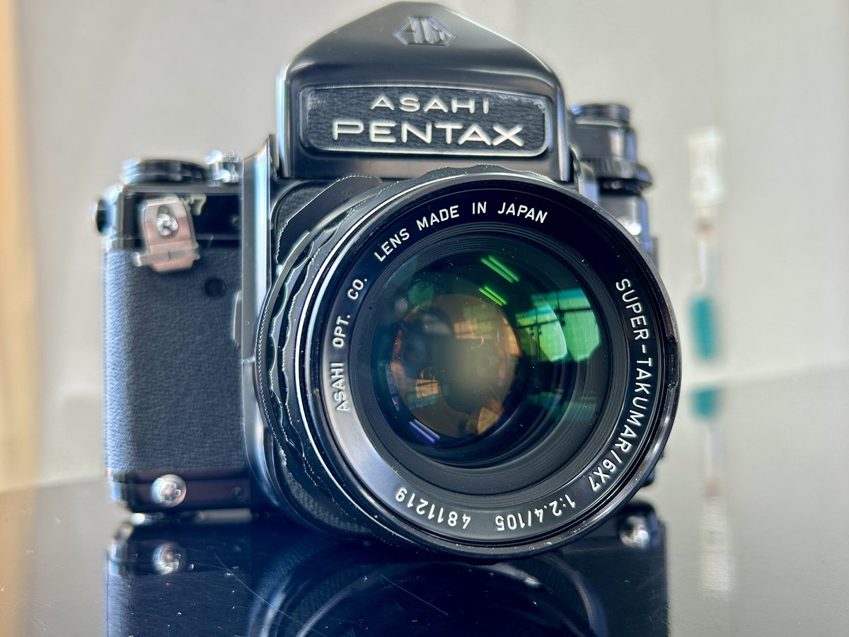 tokyocamera1st's tweet image. 仕入れ📢
来週早々に店頭に並ぶ予定。

デカくて立派だ👍

#pentax67
#PENTAX105