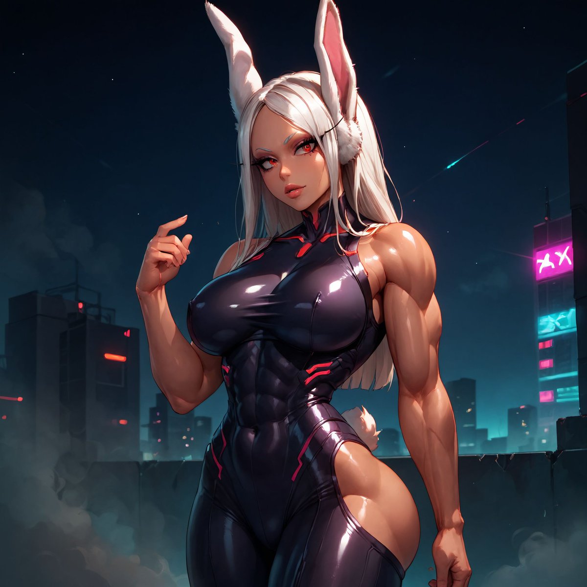 Kage_waifuart's tweet photo. Stronger than steel, faster than lightning… and way too much for you to handle. 😏💥 Who’s brave enough to take on the #RabbitHero? 🐰🔥
#RumiUsagiyama #Mirko #MHA #MyHeroAcademia #BunnyPower #StrongAndSexy #HeroicBeauty #AnimeQueen #BattleReady #TooFastToCatch #FlirtyButDeadly https://t.co/zwvBilecTL