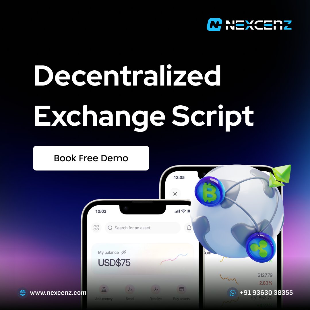 nexcenz's tweet image. Launch your own #DecentralizedExchange with a powerful,secure &amp;amp; scalable script!Enable seamless #CryptoTrading  with high liquidity,advanced security &amp;amp; smooth user experience

Get Free Demo-nexcenz.com/decentralized-…

#CryptoCouture #cryptocurrencytrading #CryptoNews #dex #p2p #Web3