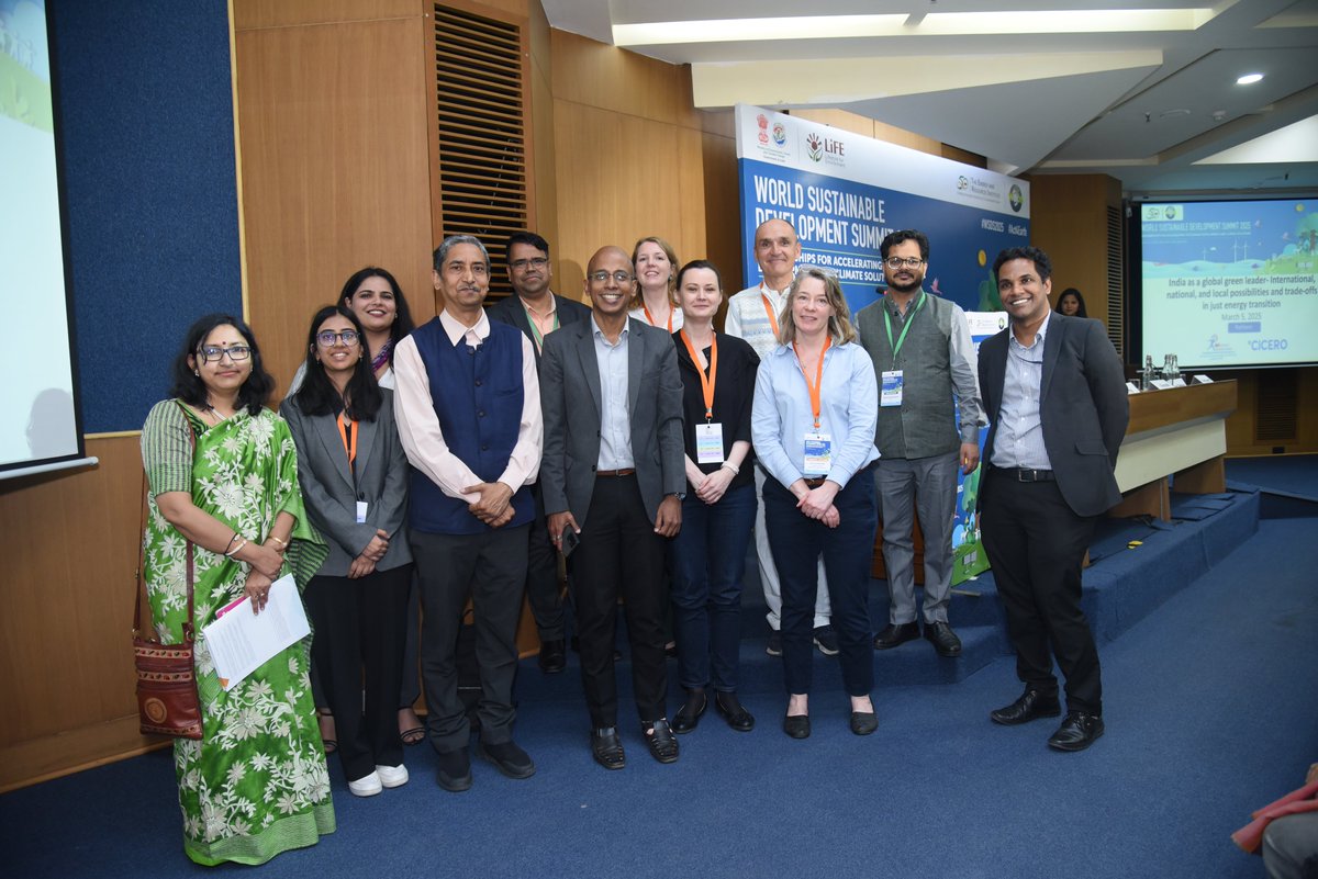 TERI (@teriin) on Twitter photo #WSDS2025 Thematic Track!
The thematic track titled "India as a Global Green Leader—International, National, and Local Possibilities and Trade-offs in Just Energy Transition" was jointly organized by TERI and <a href="/CICERO_klima/">CICERO - Center for International Climate Research</a> - Center for International Climate Research, as part of #WSDS2025 Thematic Track!
The thematic track titled "India as a Global Green Leader—International, National, and Local Possibilities and Trade-offs in Just Energy Transition" was jointly organized by TERI and <a href="/CICERO_klima/">CICERO - Center for International Climate Research</a> - Center for International Climate Research, as part of