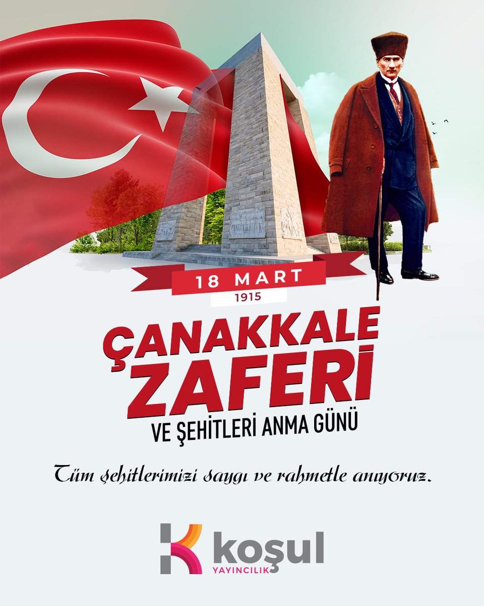18 Mart Çanakkale Zaferi ve Şehitleri Anma Günü

Tüm şehitlerimizi saygı ve rahmetle anıyoruz.

#18Mart #ÇanakkaleGeçilmez