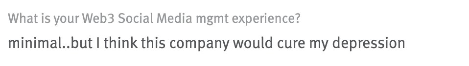 We are hiring a social media manager, apply below 🫠