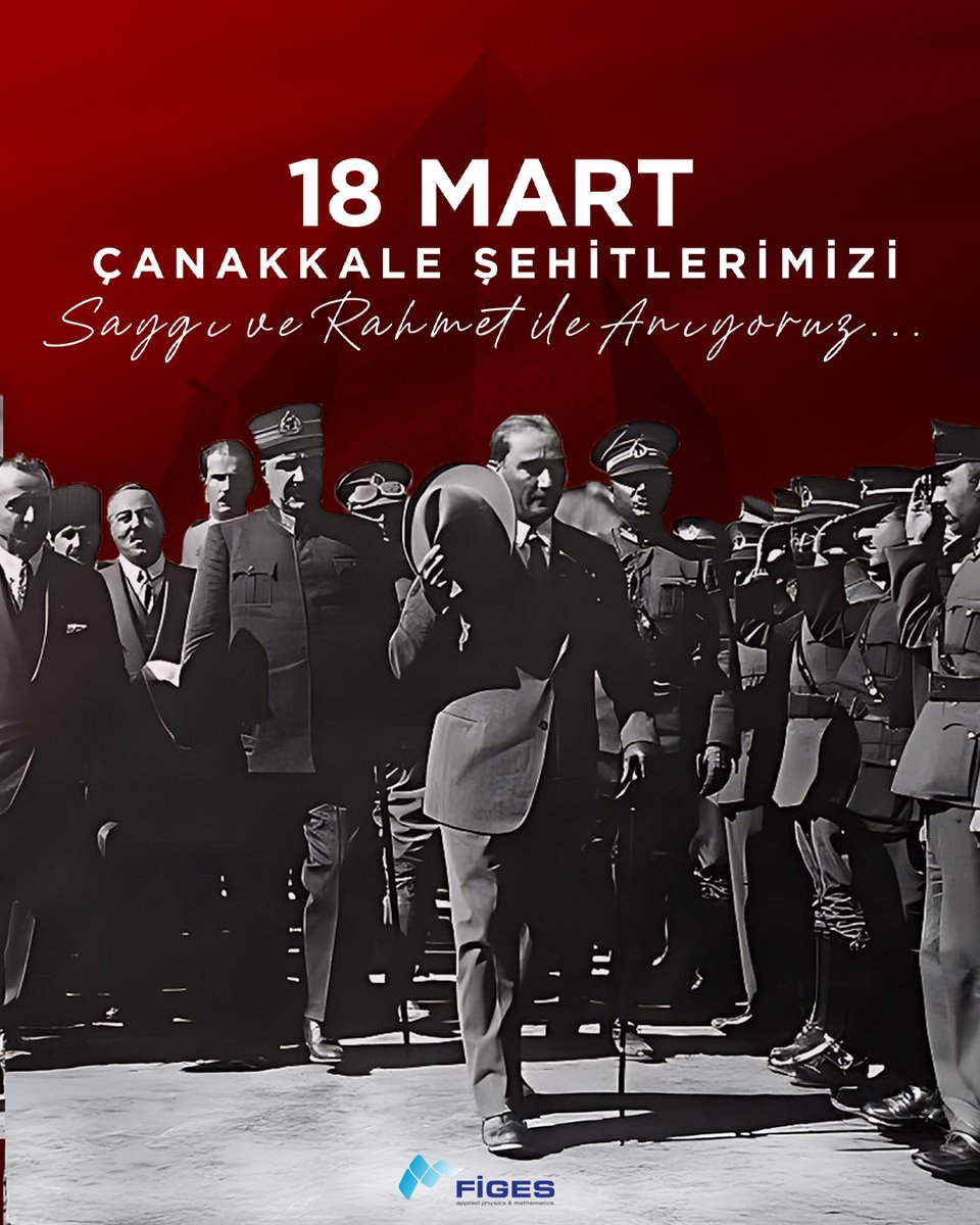 Çanakkale Zaferi, milletimizin bağımsızlık ve vatan sevgisinin en güçlü simgelerindendir.
Başta Ulu Önder Mustafa Kemal Atatürk olmak üzere, vatanı uğruna canlarını feda eden tüm şehitlerimizi saygı ve minnetle anıyoruz.
#ÇanakkaleGeçilmez #18Mart #ÇanakkaleZaferi