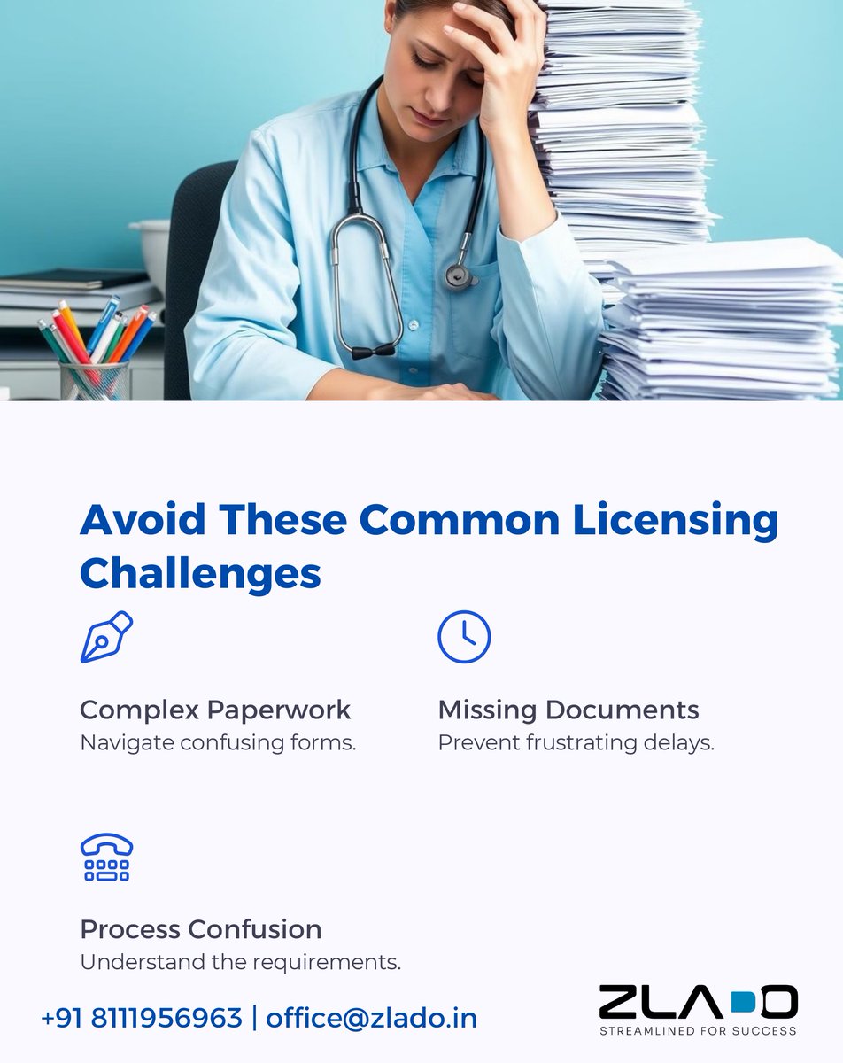 ZladoOffice's tweet photo. Dreaming of a Global Healthcare Career? Here’s How to Take the First Step! 

Breaking into international healthcare isn’t just about skill—it’s about getting the right license to work legally and confidently. But let’s be honest… the process can be confusing, time-consuming, and frustrating! 

That’s where Zlado comes in! We simplify licensing & registration, ensure error-free applications, and fast-track approvals so you can focus on your career, not paperwork.

Struggling with HCPC, CORU, CAMRT, DHA, HAAD, or MOH registration? 

Drop a comment or DM us, and let’s make your global career dream a reality! 

+91 8111956963
office@zlado.in

hashtag#GlobalHealthcare hashtag#MedicalLicensing hashtag#CareerGrowth hashtag#HealthcareProfessionals hashtag#Zlado