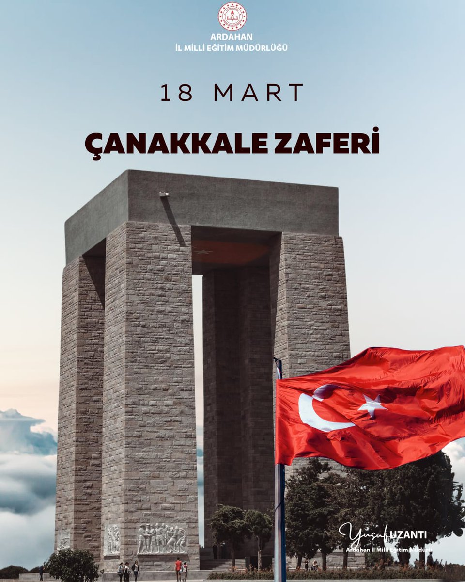 Çanakkale'yi geçilmez kılan şehitlerimize şükran ve minnetle...