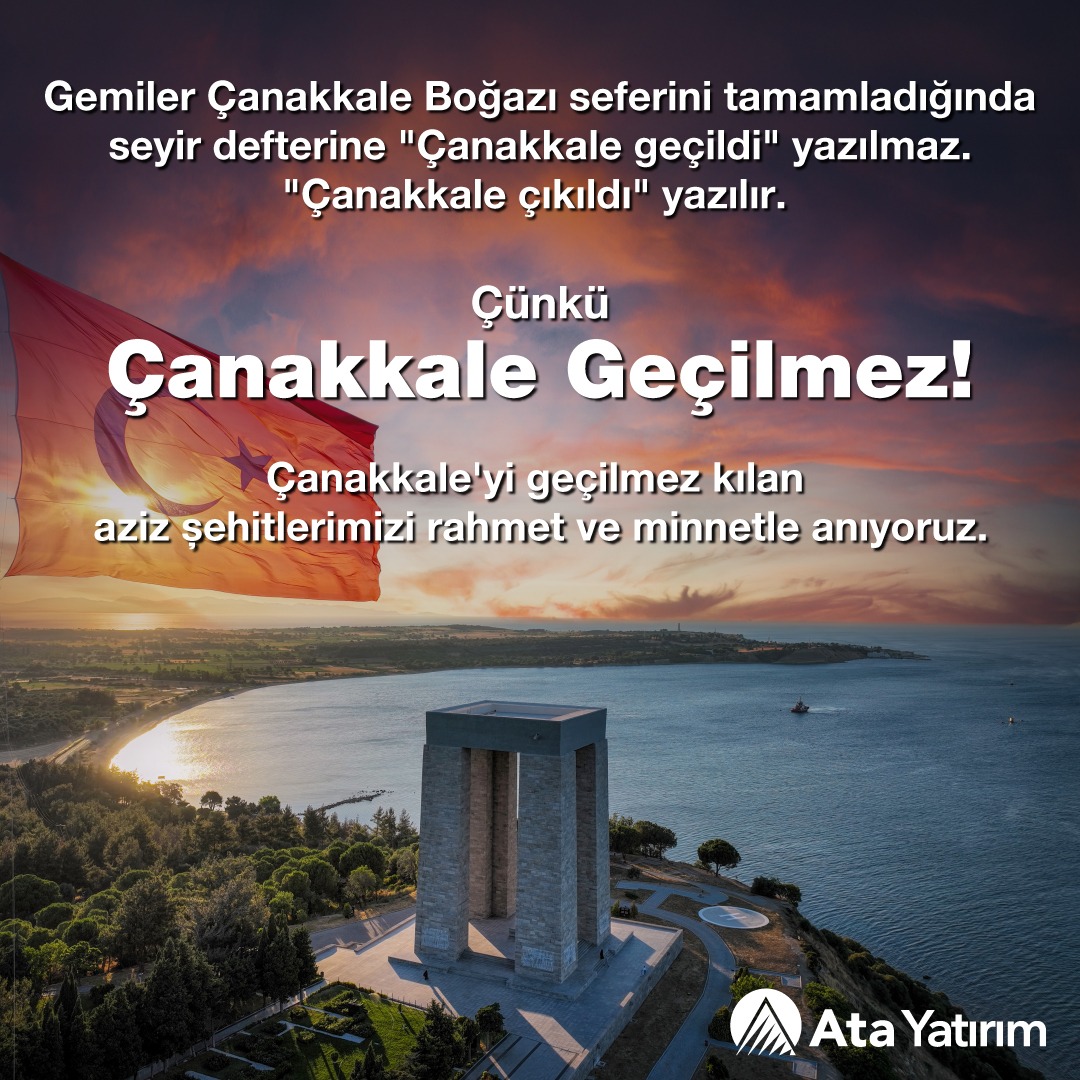 🇹🇷 18 Mart Çanakkale Zaferi’nin 110. yılı kutlu olsun.

18 Mart Çanakkale Zaferi ve Şehitleri Anma Gününde aziz şehitlerimizi rahmet ve minnetle anıyoruz.

#18MartÇanakkaleZaferi #ÇanakkaleGeçilmez