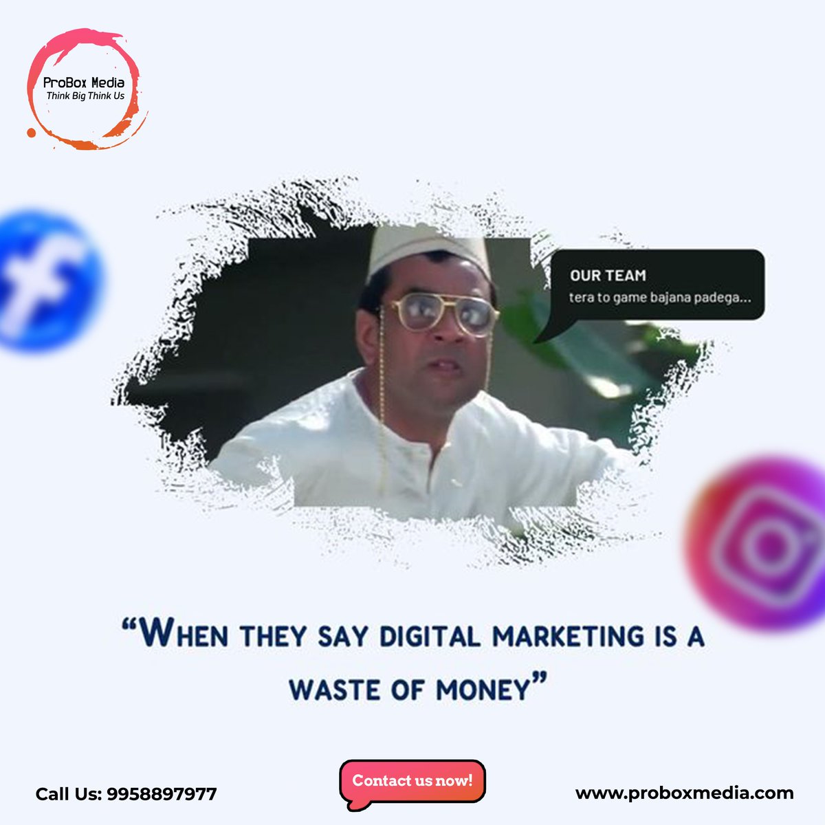 Probox_media's tweet image. When they say digital marketing is a waste of money... GAME ON! 🎯🔥 Boost your brand with SEO, Social Media Ads &amp;amp; Lead Generation – Turn Clicks into Customers! 🚀📈

📞 9958897977 | 🌐 proboxmedia.com
#ProBoxMedia #DigitalMarketing #SEO #LeadGeneration #BrandGrowth