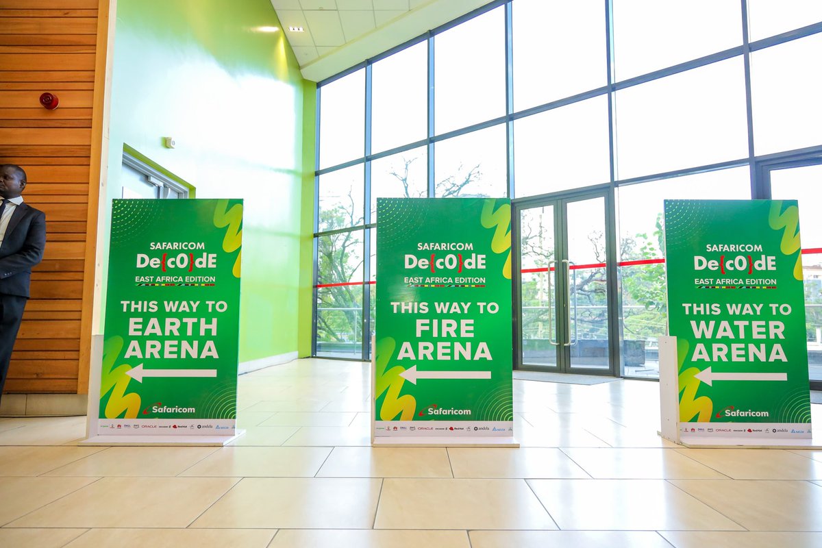 Good morning from Sarit Expo Centre, Nairobi Kenya for the 3rd edition of Safaricom Decode, East Africa Edition! 🚀 

This is where the future of tech comes alive! Over the next 3 days, we’re diving deep into Fintech, AI, Cybersecurity, and Sustainable Development. Expect