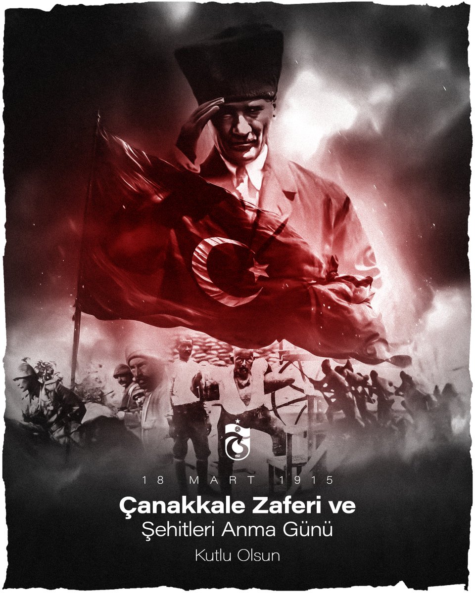 🇹🇷 18 Mart Çanakkale Zaferi’nin 110. yıl dönümünde başta Ulu Önder Gazi Mustafa Kemal Atatürk ve kahraman silah arkadaşları olmak üzere vatan topraklarını geçilmez kılan tüm şehitlerimizi saygı ve rahmetle anıyoruz.