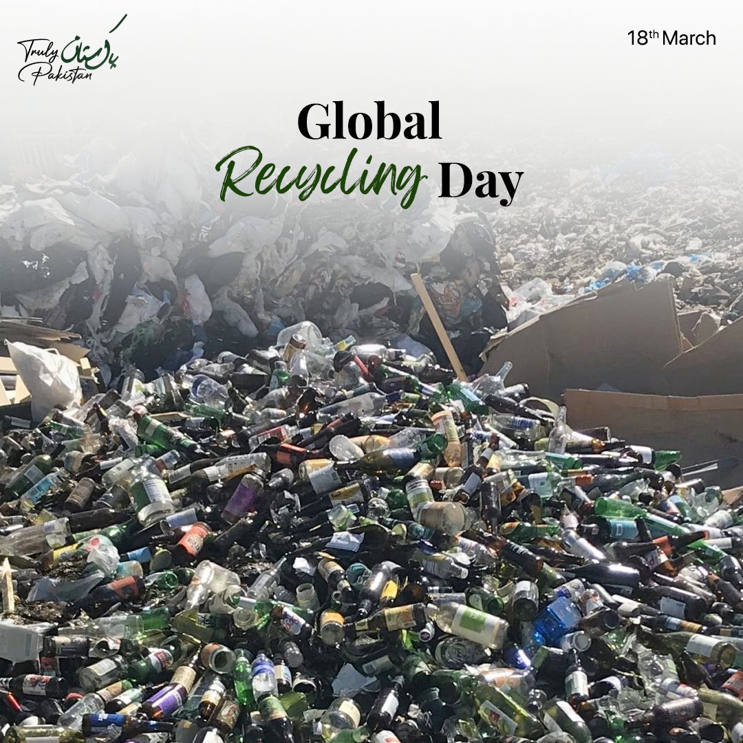 TrulyPakistan47's tweet image. A cleaner, greener Pakistan starts with us! This Global Recycling Day, let&apos;s commit to reducing waste, reusing resources, and recycling for a sustainable future. Every action counts! 

#TrulyPakistan #RecycleForFuture #SustainableLiving