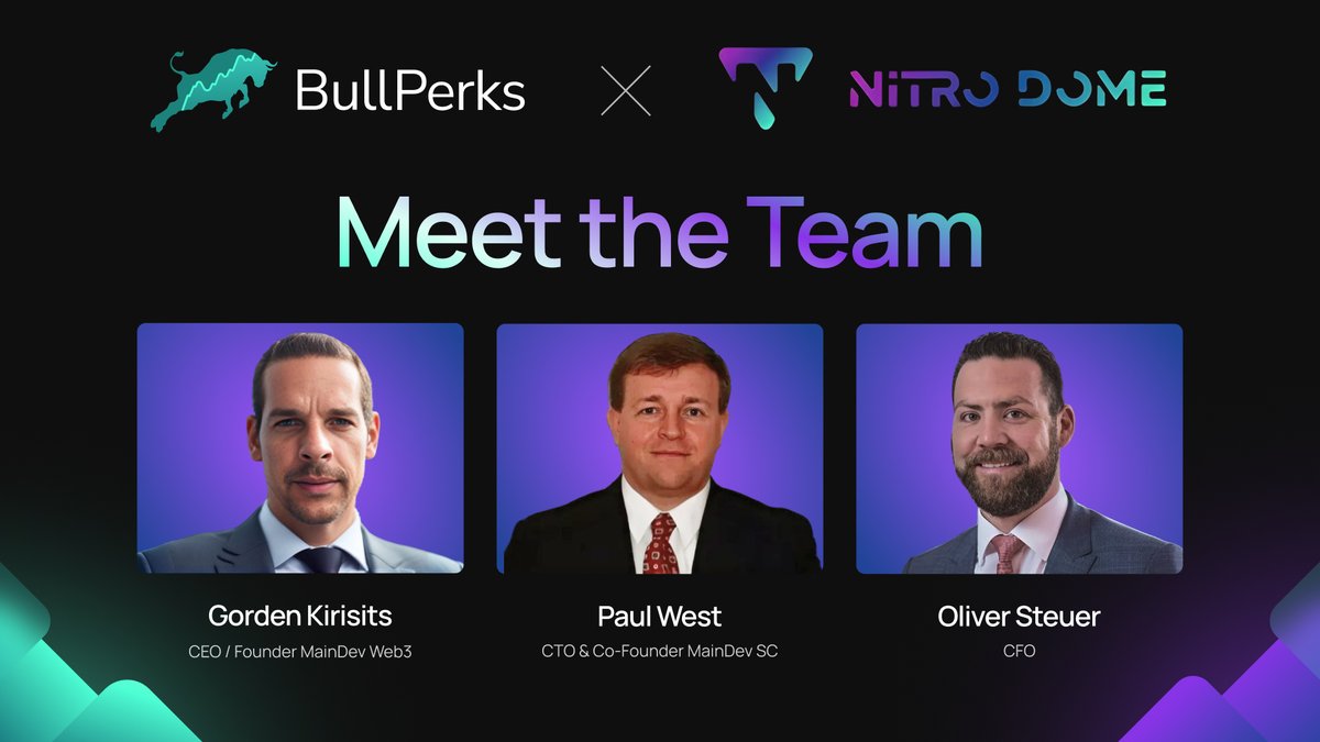 Meet the People Behind @Nitro_Dome! 🎮🔥 NitroDome is backed by a team of  industry experts, bringing decades of experience in blockchain, gaming, and  finance to revolutionize Web3 gaming and Real World Asset (