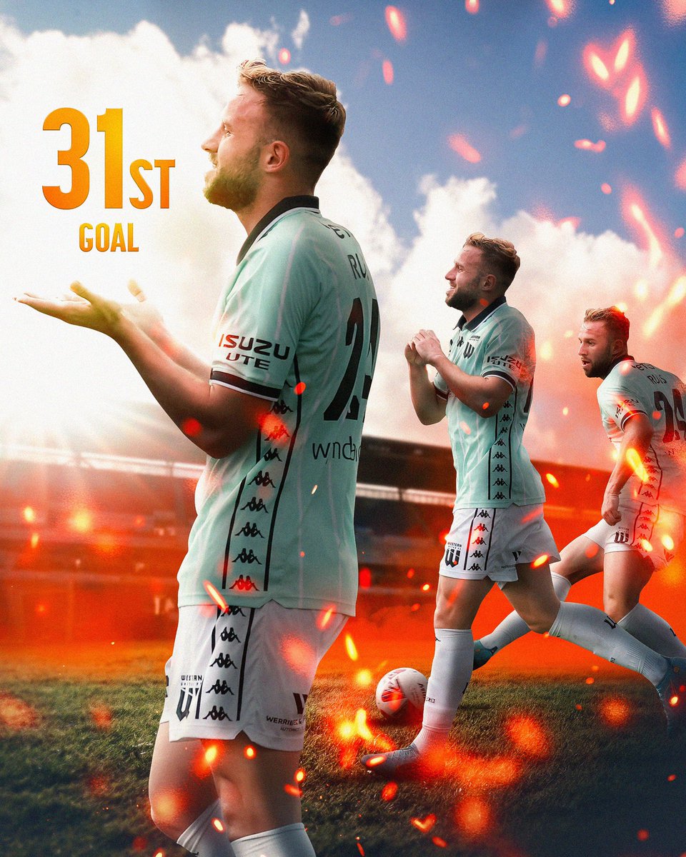 wufcofficial's tweet image. 𝘽𝙡𝙖𝙯𝙞𝙣𝙜 𝙩𝙝𝙚 𝙬𝙖𝙮 🔥

Michael Ruhs’s goal against the Newcastle Jets was the 31st of the game week, setting a new single-round @aleaguemen record 🙌
