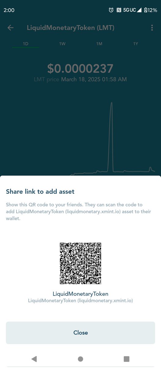 HodlBuyTrade's tweet photo. #LiquidMonetaryToken
#Afreum #Stellar #ForexTraders
#lobstr $LMT Liquidity Counts!!
QR Code below to add asset max supply 250M token not cheap get in before it hits #ATH of .1XLM only 2days in Frens!!! https://t.co/qSdqDCRDkO