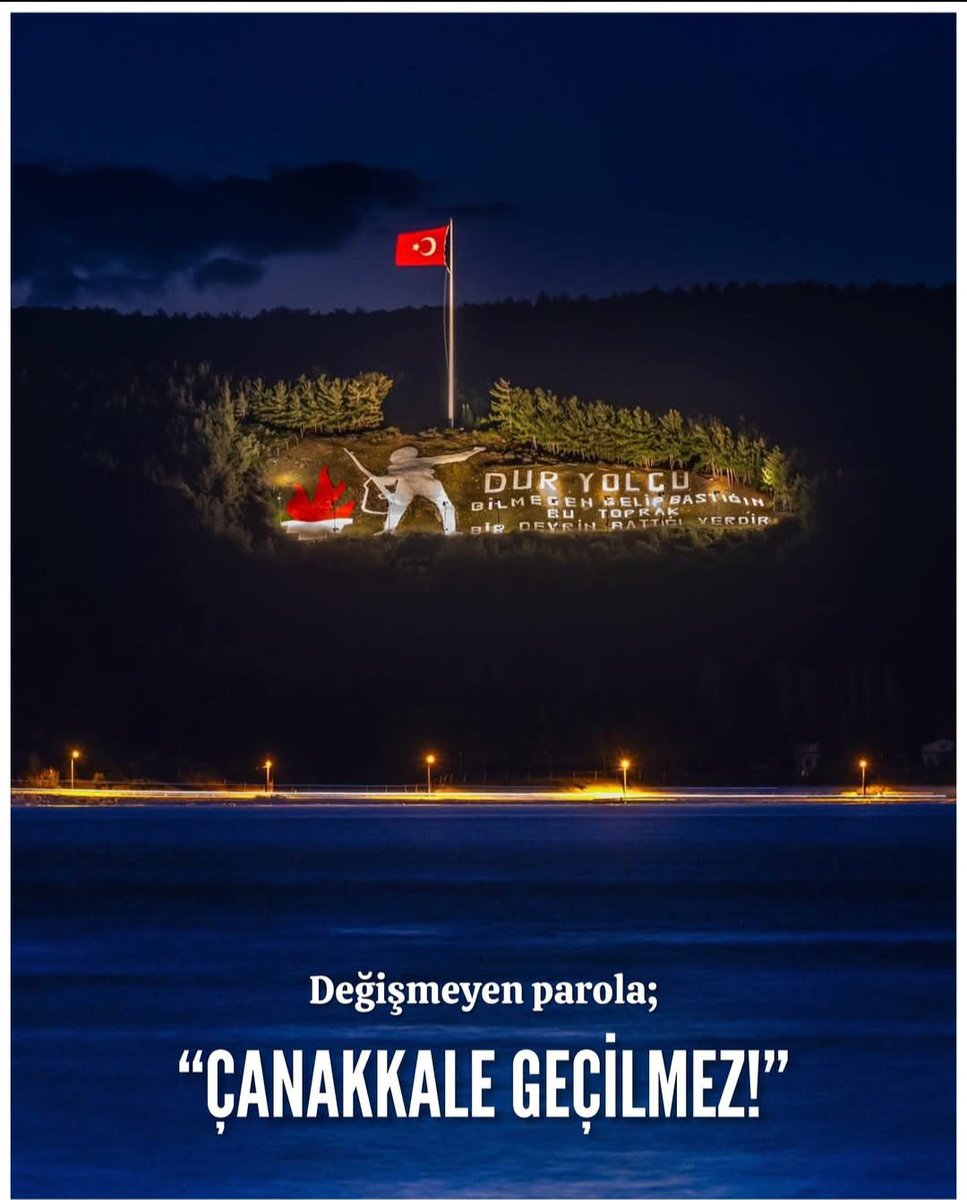 “Dur Yolcu! Bilmeden gelip bastığın bu toprak bir devrin battığı yerdir” 🇹🇷.           #18martcanakkalezaferi