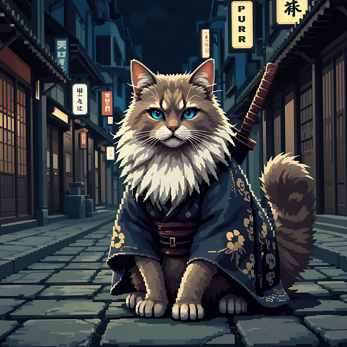 iAmRaLe18's tweet photo. 🐾😼Purrxel Pals: The Feline Oyabun🐱⚔️
A whiskered boss ruling the backstreets with style and steel. Respect or regret—choose wisely.
🔍Explore: https://t.co/GD4ZISVYvt
#NFT #PixelArt #CryptoArt #CatsOfTwitter #SamuraiCat #BossCat #Underworld #Collector #YakuzaVibes #CatMafia https://t.co/dvd2i5vQlm