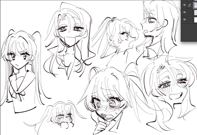 創作姉妹百合らくがき 