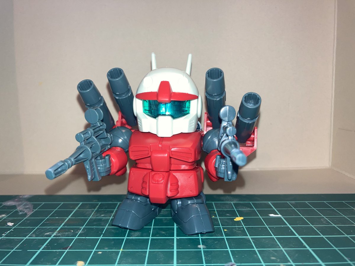 MusashingmanSub's tweet image. G-ジェネのガンキャノンを
東方風神録の八坂神奈子風に改造しようと
キャノンをもう二つ付けてみたらさらに
強そうな見た目に変化したなぁ〜
…さてパテ盛っていきますか
#ガンダム #ガンプラ #sdガンダム #BB戦士 #エポキシパテ #gジェネ #ガンキャノン #東方 #東方風神録 #八坂神奈子 #ガンプラ改造