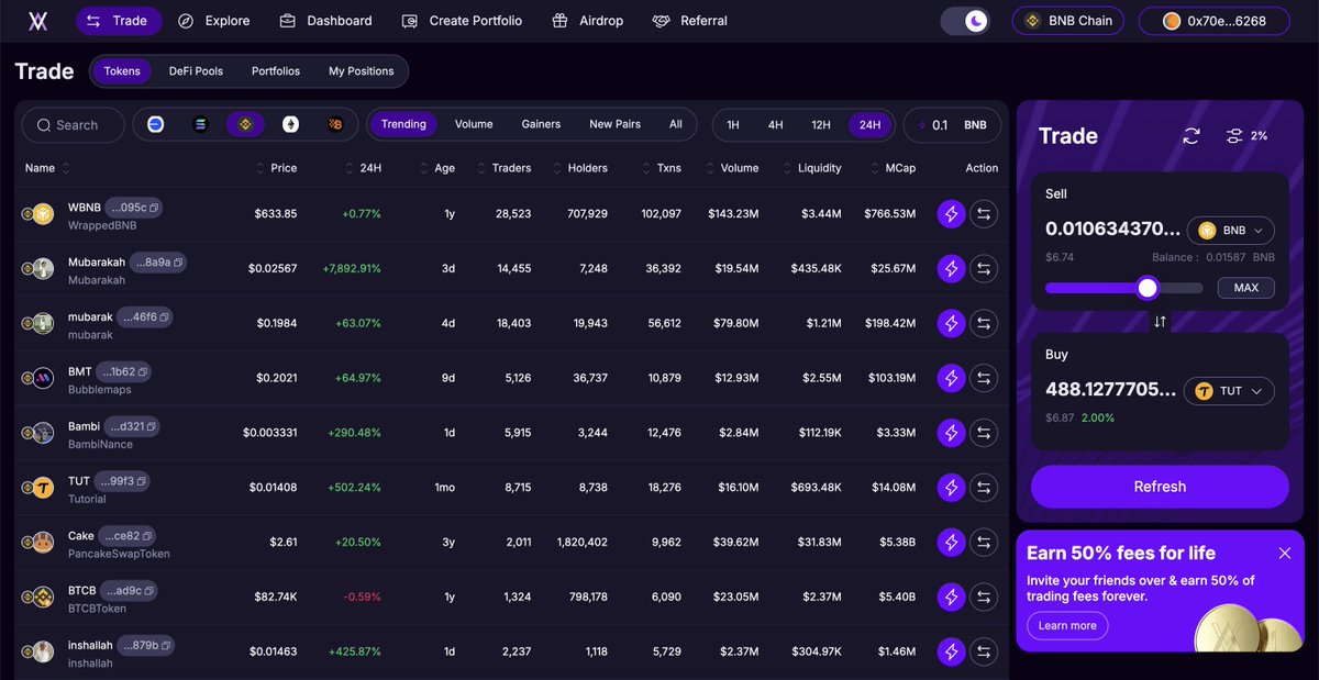 Velvet | Onchain Terminal tweet media