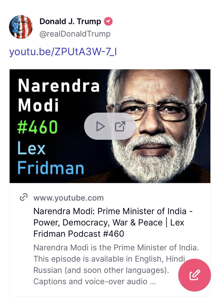 Antonomastically-
Who is who? 
Trump is Modi? Modi is Trump? 
#TruthSocial #Trump #Modi