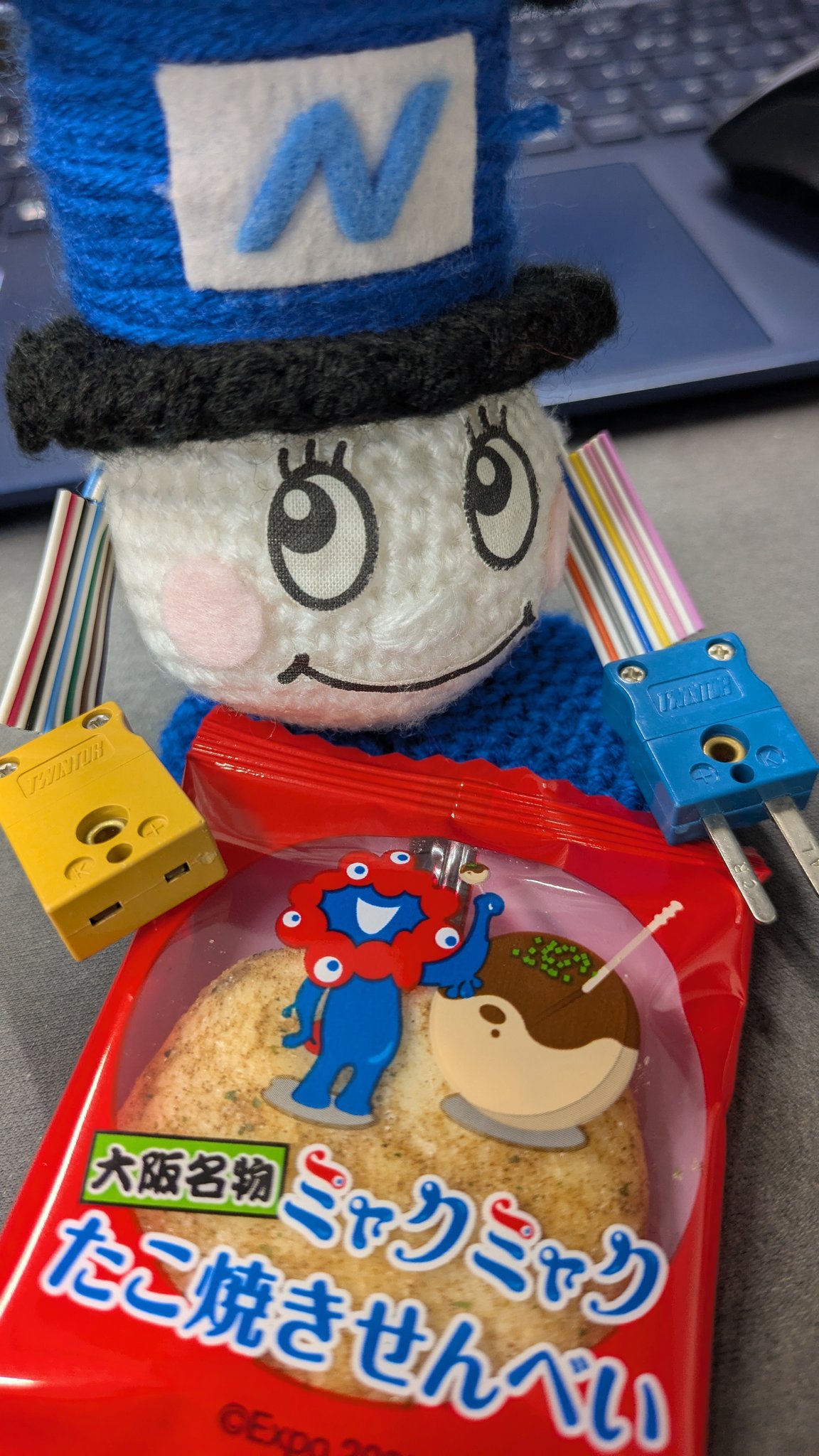 たこ焼きミャクミャク 関西弁ミルククランチ #expo2025 #ミャクミャク #たこ焼き