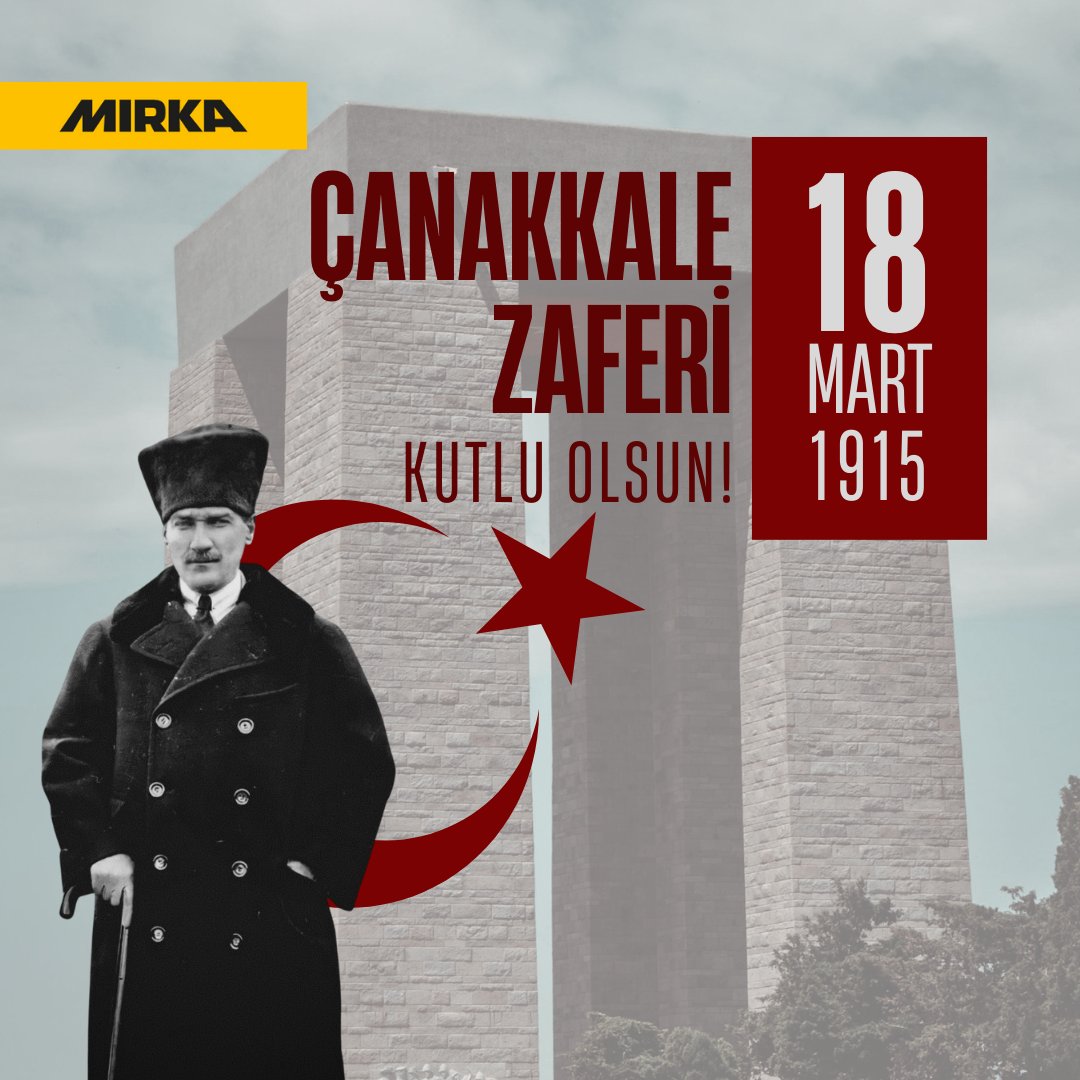 Tarihi değiştiren, imkânsızı başaranların zaferi…

18 Mart Çanakkale Zaferi’nin 110. yılında, başta Gazi Mustafa Kemal Atatürk olmak üzere tüm kahramanlarımızı minnet ve saygıyla anıyoruz.

#mirka #18mart #18martzaferbayramı