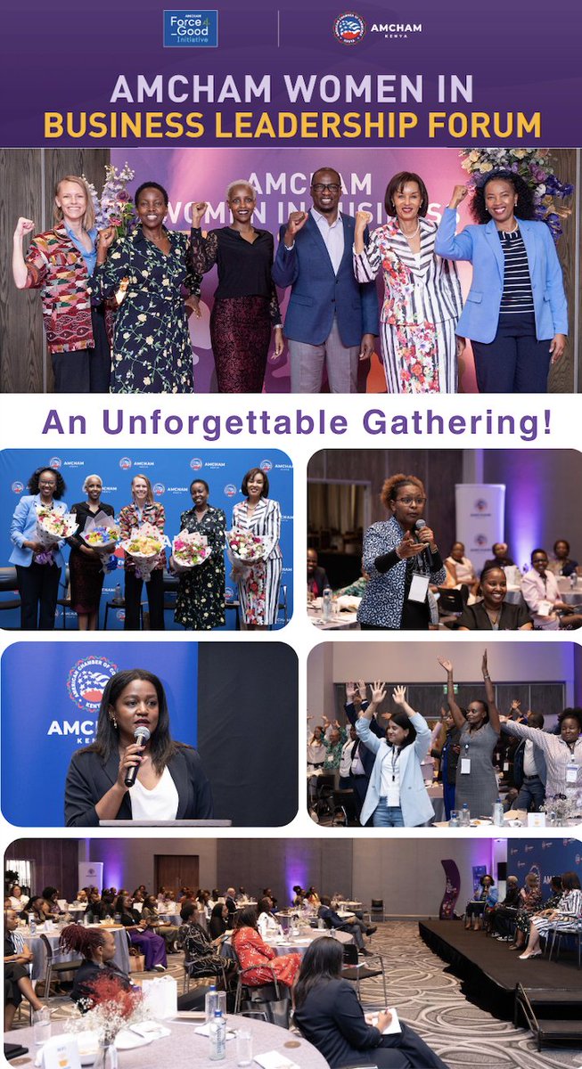 A sincere thank you to everyone who joined us at the AmCham Women in Business Leadership Forum. Your energy, insights, and engagement made this event truly impactful.

We extend our heartfelt applause to our outstanding panelists: <a href="/jawainaina/">Joyce-Ann Wainaina</a>, <a href="/BrendaMbathi/">Brenda Mbathi</a>, Megan Root, and