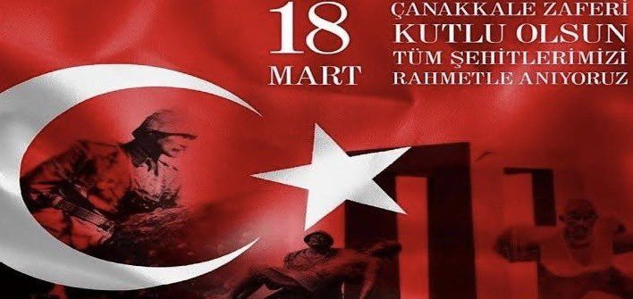 🇹🇷Değil mi cephemizin sinesinde iman bir; 🇹🇷Sevinme bir, acı bir, gaye aynı, vicdan bir;
🇹🇷Değil mi ortada bir sine çarpıyor, yılmaz, 🇹🇷Cihan yıkılsa emin ol bu cephe sarsılmaz!
🇹🇷🇹🇷Şehit ve gazilerimize minnet ve şükranla Büyük Zaferin 110. Yılı Kutlu Olsun…
#18Mart