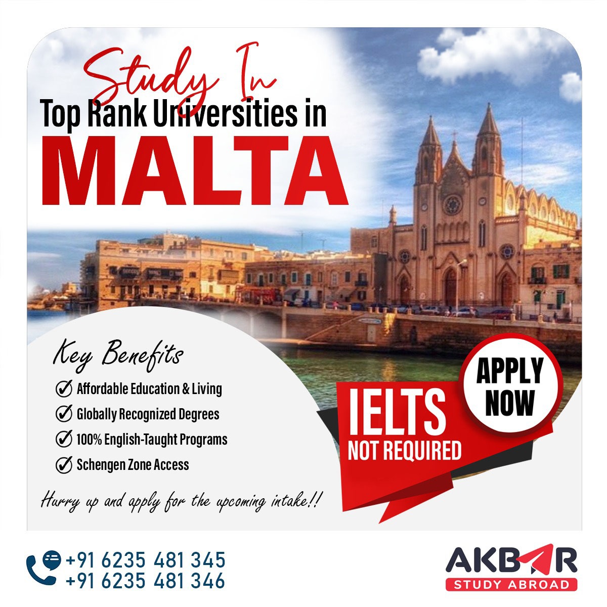 FilfullEdu's tweet photo. 🌍 Study in Malta – Your Gateway to Europe! ✨

Dreaming of studying abroad? Malta offers world-class education, affordable tuition, and stunning island life!
✅ Globally recognized universities
✅ Affordable living &amp; tuition
✅ Study + work opportunities
✅ Schengen visa access https://t.co/jX54d3sm08