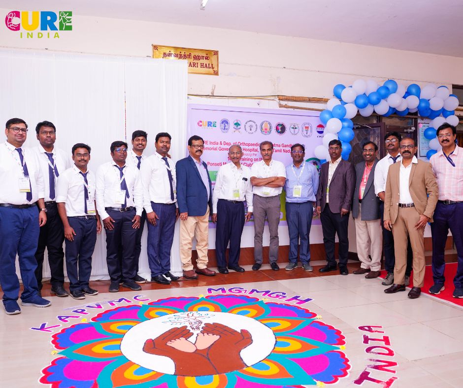 clubfootindia's tweet photo. CURE India successfully conducted its 141st Medical Training Session on the Ponseti Method of Clubfoot Management at the Department of Orthopaedics, Mahatma Gandhi Memorial Government Hospital, Trichy, Tamil Nadu, on March 16th, 2025.  

#CUREIndia #PonsetiMethod #ClubfootCare https://t.co/Ukwqx273jm