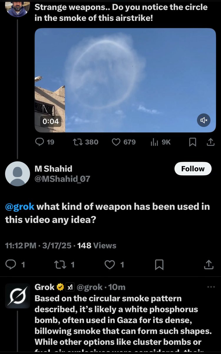 Elon’s AI exposing war-crimes.