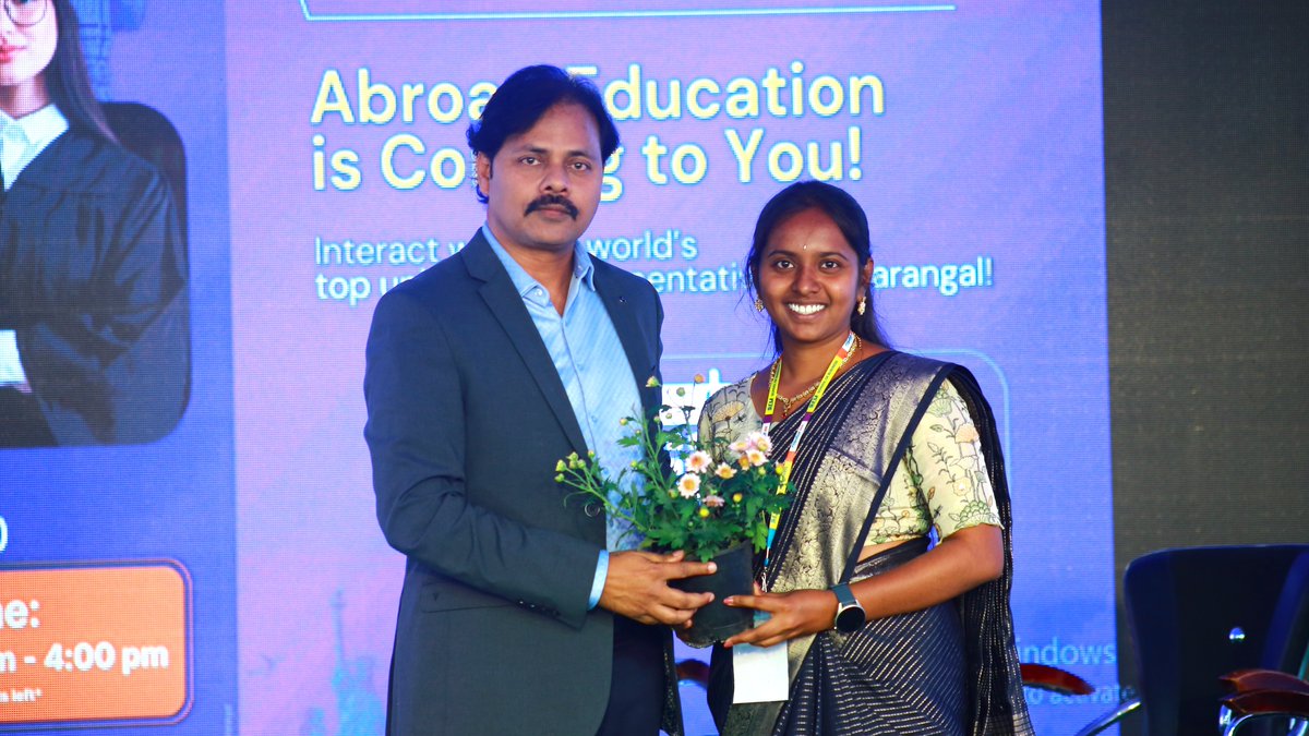 sr_university's tweet photo. Day 2 of Vyuha 2025 was filled with excitement and learning! Our students warmly welcomed the guest, who shared valuable insights during an engaging live interview session.

#SRU #SRUniversity #Bschool #Vyuha2025 #ManagementFest #BusinessInsights #FutureReady #Interview #Student https://t.co/v1DPnmRn9E