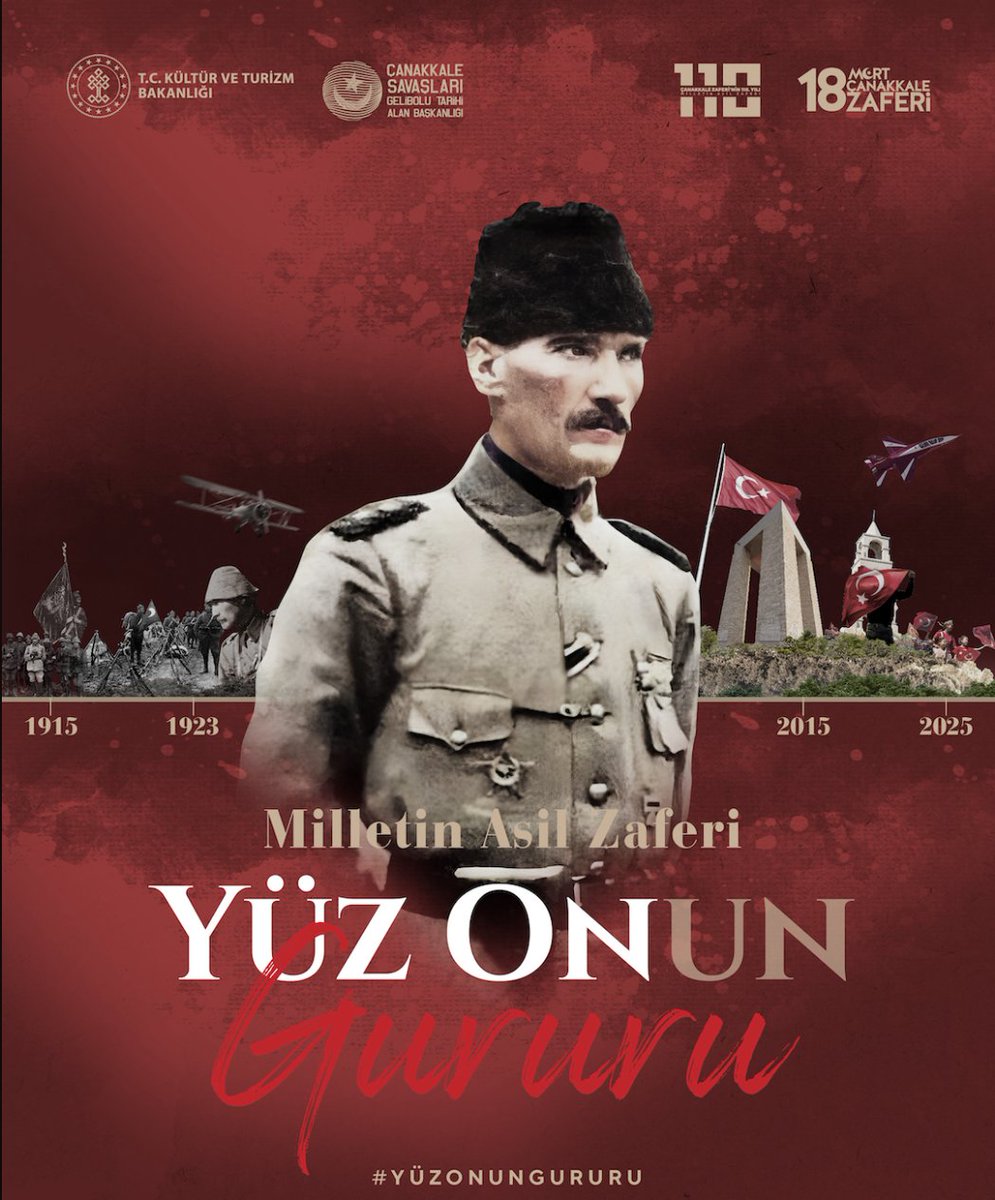 Dur yolcu! Bilmeden gelip bastığın
Bu toprak, bir devrin battığı yerdir.
Eğil de kulak ver, bu sessiz yığın
Bir vatan kalbinin attığı yerdir.

Çanakkale geçilmedi, Geçilmeyecek!!!

Tüm şehitlerimizin ruhları şâd olsun.