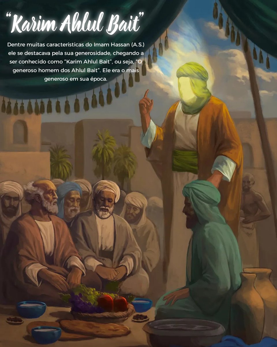 XIISMOBR's tweet photo. Ofereço meus parabéns a todos os muçulmanos pela ocasião do nascimento de IMAM AL-HASSAN, filho do imam Ali, neto do Profeta de Deus, que a paz de Deus esteja com eles_.

نبارك لكم ذكرى ميلاد الامام الحسن بن علي ابن أبي طالب، سبط رسول الله صلوات الله عليهم اجمعين
#كريم_أهل_البيت https://t.co/ePwc66gMRb