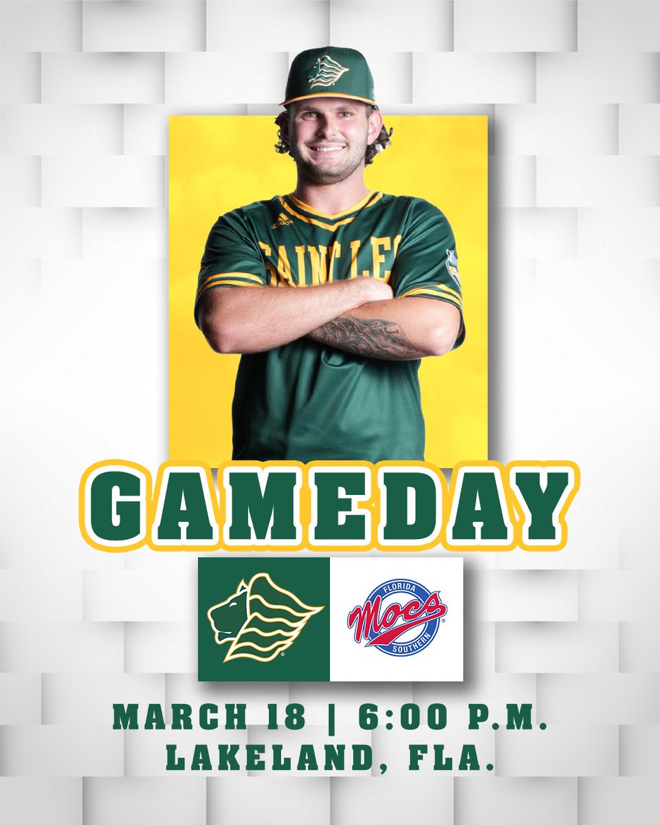 𝑮𝑨𝑴𝑬𝑫𝑨𝒀!

@saintleobase takes on #7 Florida Southern in non-conference action tonight in Lakeland!

🆚 #7 Florida Southern
⏲️6:00 p.m.
📍 Lakeland, Fla.
📽️bit.ly/4eesHme
📊bit.ly/2MGCgCk

#GOLIONS 🦁 | #SAINTLEO1PRIDE🦁