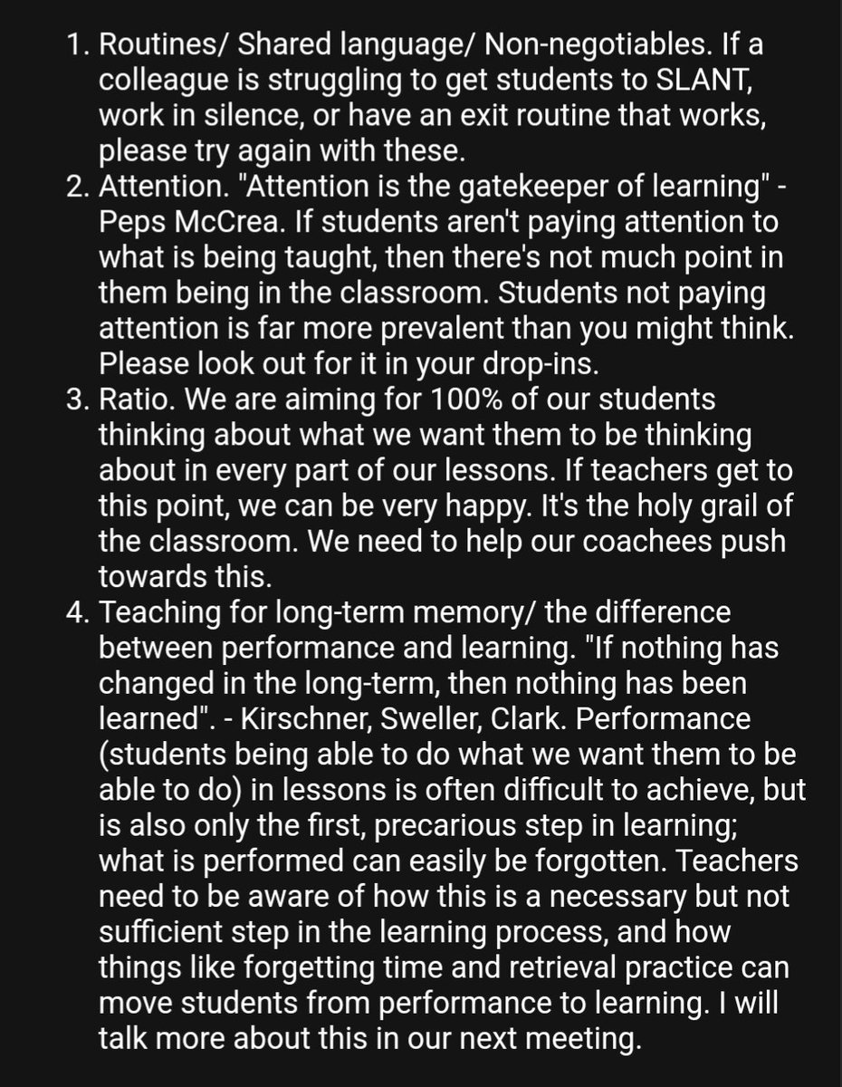 RufusWilliam's tweet photo. Things to look at in the secondary comprehensive school classroom, in priority order. https://t.co/ixS8TK9o0U